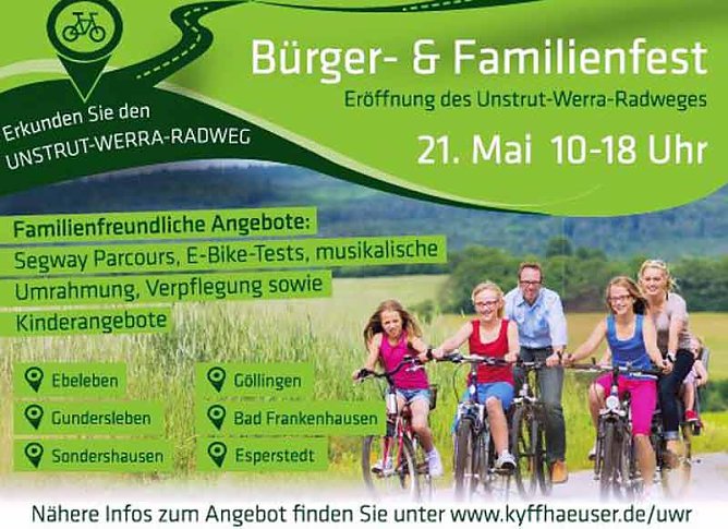 Feiern am Radweg (Foto: Landratsamt Kyffh&auml;userkreis)