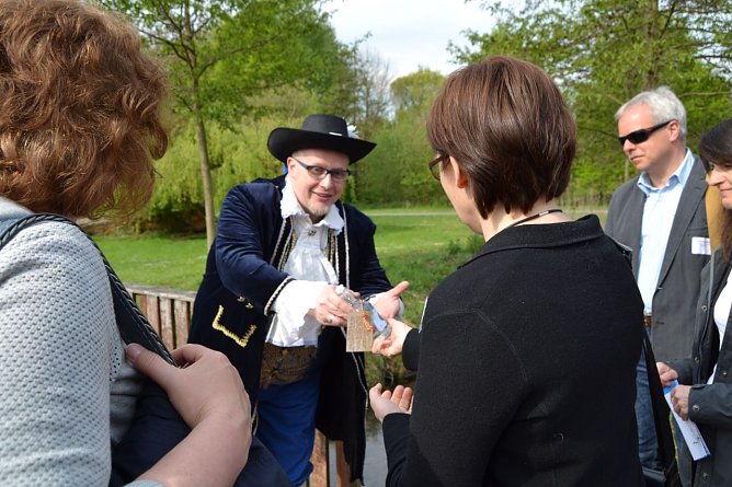 M&uuml;hlhausen pr&auml;sentierte sich der Auswahlkommission f&uuml;r die 5. Th&uuml;ringer Landesgartenschau von seiner besten Seite (Foto: Pressestelle Stadt M&uuml;hlhausen)