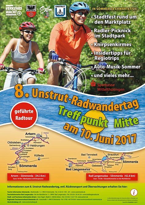 8. Unstrut-Radwandertag am Samstag (Foto: Landratsamt Kyffh&auml;userkreis)