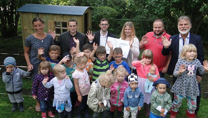 Ein Bauwagen f&uuml;r kleine Bauarbeite (Foto: Pressestelle UHK)