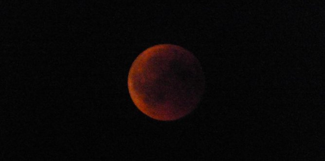 Mondfinsternis am 27.7.2018 (Foto: D. Schwarze)