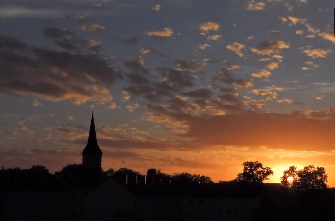 Sonnenuntergang Nordhausen (Foto: P.Blei)