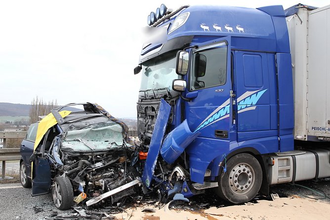 Unfall bei Leinefelde (Foto: S.Dietzel)