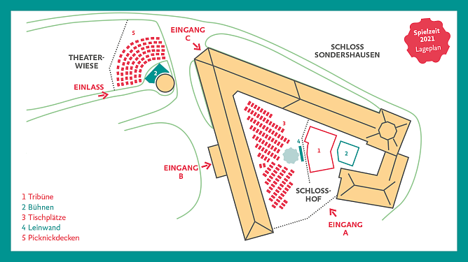 Der Sitzplan für den Schlosshof (Foto: TNLOS) Der Sitzplan für den Schlosshof (Foto: TNLOS)