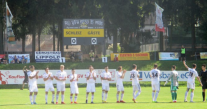 Die Preu&szlig;en mit der j&uuml;ngsten Abwehr ihrer Vereinsgeschichte vor der Partie (Foto: M.Fromm)