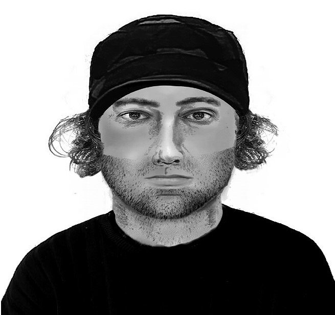 Phantombild des Täters (Foto: Polizei) Phantombild des Täters (Foto: Polizei)