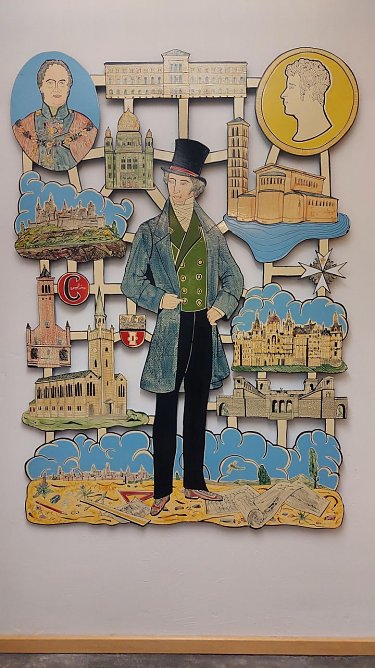 Das St&uuml;ler Tableau von Moritz G&ouml;tze wird dauerhaft in der M&uuml;hlh&auml;user Stadtbibliothek zu sehen sein (Foto: Stadtverwaltung M&uuml;hlhausen)