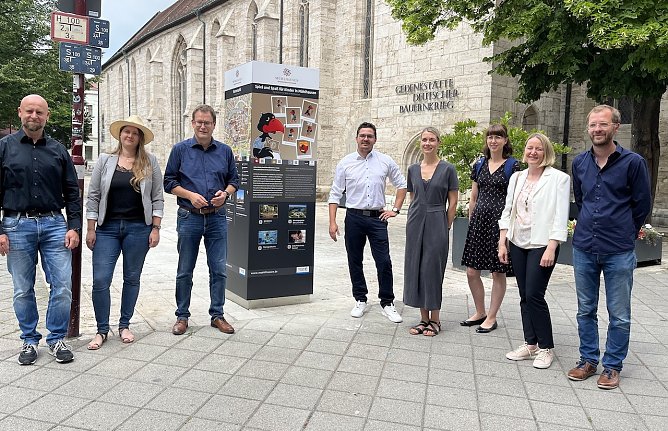 Vorstellung der touristischen Wegweisung (Foto: Stadtverwaltung M&uuml;hlhausen )
