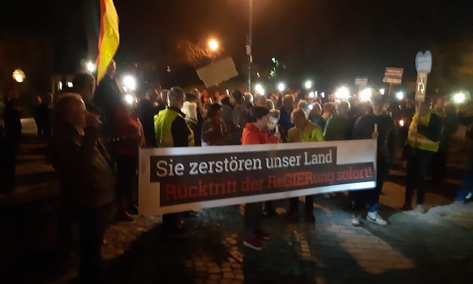 Montagszusammenkunft gestern in M&uuml;hlhausen (Foto: H.Kuhnert)