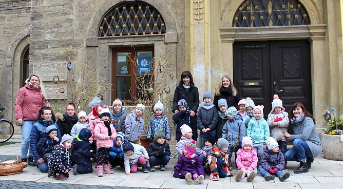 Die "Putzkolonne" der Salza Knirpse (Foto: oas)