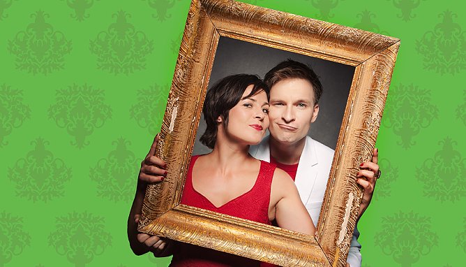 Mandy Partzsch und Erik Lehmann als Paarshit in " Jeder kriegt, wen er verdient" (Foto: Robert Jentzsch)