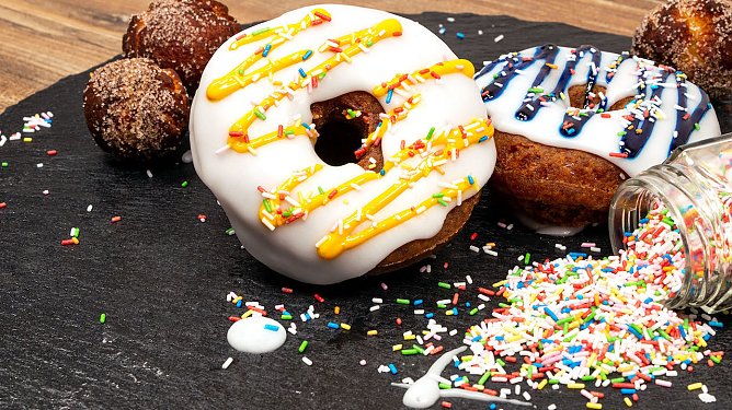 Donuts mit Kartoffelstampf: Der Geheimtipp für besonders saftige Donuts. Bildnachweis: (Foto: KMG) Donuts mit Kartoffelstampf: Der Geheimtipp für besonders saftige Donuts. Bildnachweis: (Foto: KMG)