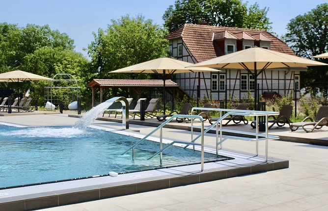 Die neuer&ouml;ffneten, sanierten Theme in Bad Langensalza laden zum Verweilen ein (Foto: Eva Maria Wiegand)