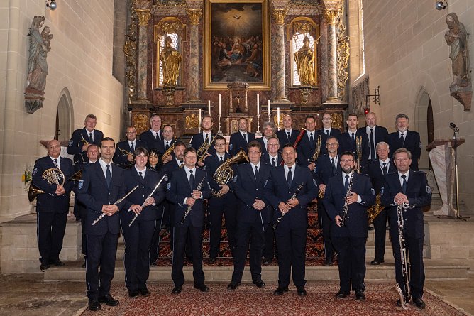 Das Th&uuml;ringer Polizeiorchester ist demn&auml;chst zu Gast in Bickenriede (Foto: Rotary Club M&uuml;hlhausen)