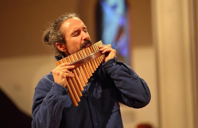 Konzert mit Panfl&ouml;te in Kleingrabe (Foto: Margit Jahn)