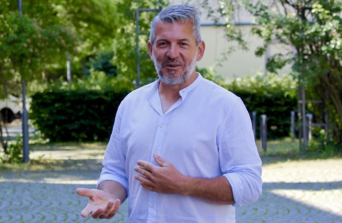 Thomas Ahke im uhz-Gespr&auml;ch vor seinem Amtsantritt (Foto: Eva Maria Wiegand)