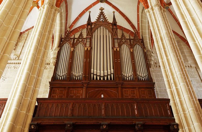Sauer-Orgel in St. Marien Mühlhausen (Foto: Tino Sieland © Stadt Mühlhausen) Sauer-Orgel in St. Marien Mühlhausen (Foto: Tino Sieland © Stadt Mühlhausen)