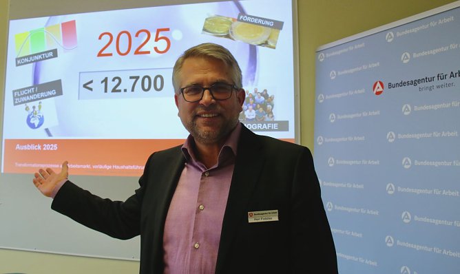 Agenturleiter Karsten Froböse blickte heute zurück und voraus (Foto: agl) Agenturleiter Karsten Froböse blickte heute zurück und voraus (Foto: agl)