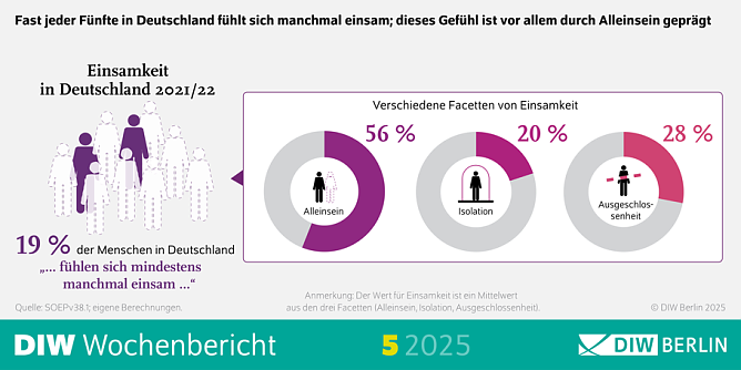 DIW Wochenbericht zu Einkommen und Einsamkeit (Foto: DIW Berlin)