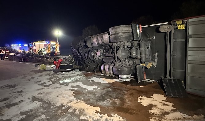 J&uuml;ngster Unfall auf der A38 bei Nordhausen (Foto: S. Dietzel)