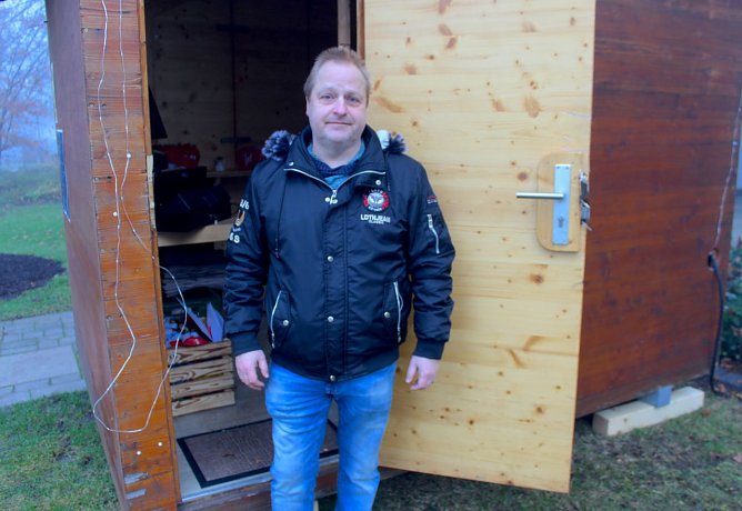 Andreas Reimann ist schockiert &uuml;ber die R&uuml;cksichtslosigkeit der Einbrecher (Foto: Eva Maria Wiegand)