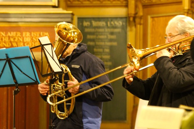 Feierliche Zeremonie in der Marktkirche in Bad Langensalza zum Einzug des Frienslichtes  (Foto: Eva Maria Wiegand)