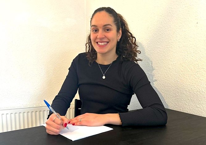 Neuzugang beim THC-Handballerin Kelly de Abreu Rosa (Foto: THC Sport GmbH) Neuzugang beim THC-Handballerin Kelly de Abreu Rosa (Foto: THC Sport GmbH)