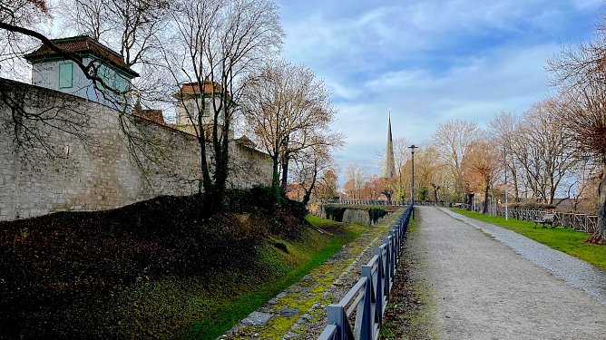 Stadtmauer von M&uuml;hlhausen (Foto: Eva Maria Wiegand)