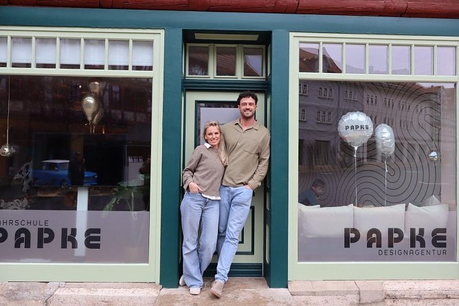 Jenny und Johannes: PAPKE & PAPKE er&ouml;ffnete am Neumarkt (Foto: privat)