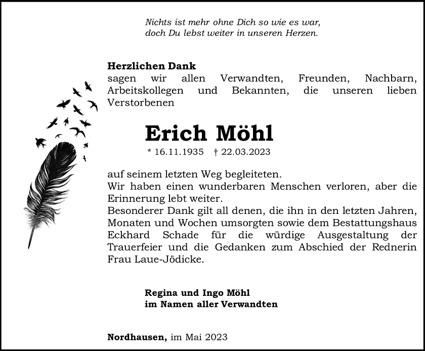 Danksagung (Foto: Schade)