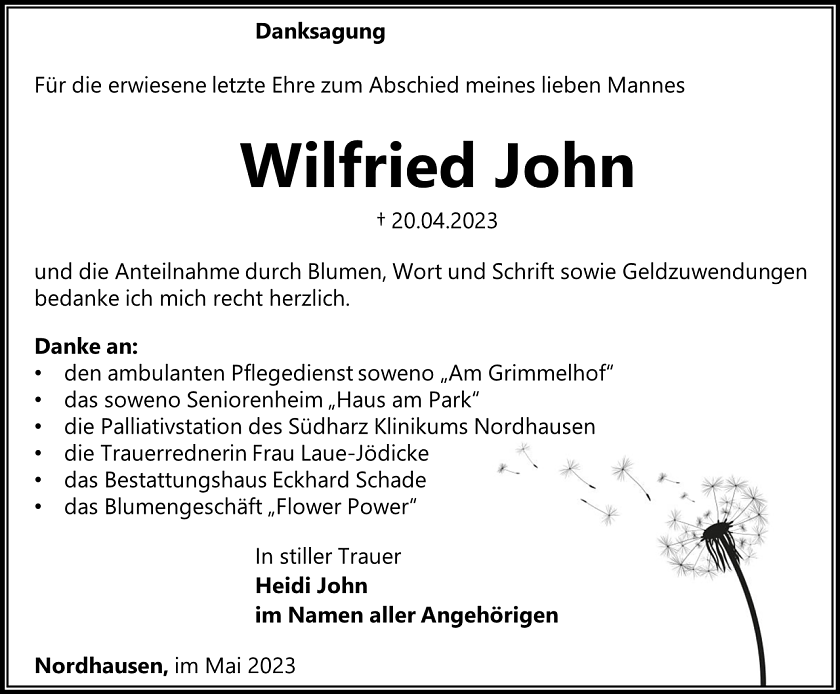 Danksagung (Foto: Schade)