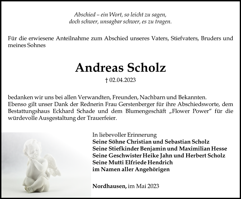 Danksagung (Foto: Schade)