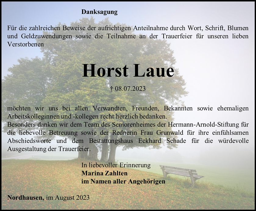 Danksagung (Foto: Schade)