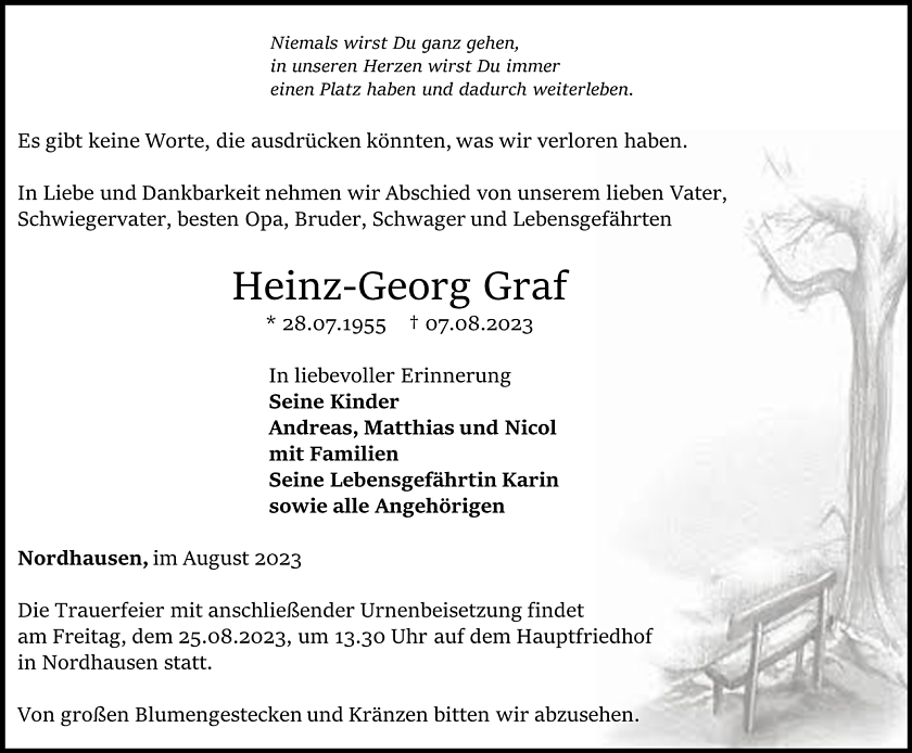 Traueranzeige (Foto: Schade)