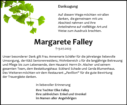 Danksagung (Foto: Schade)