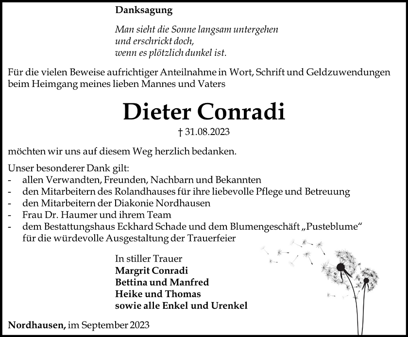 Danksagung (Foto: Schade)