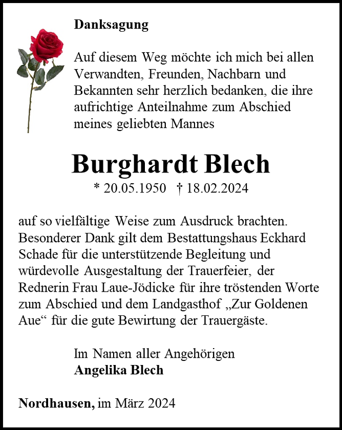 Danksagung (Foto: Schade)