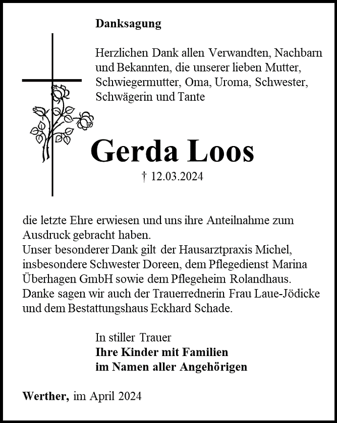 Danksagung (Foto: Schade)