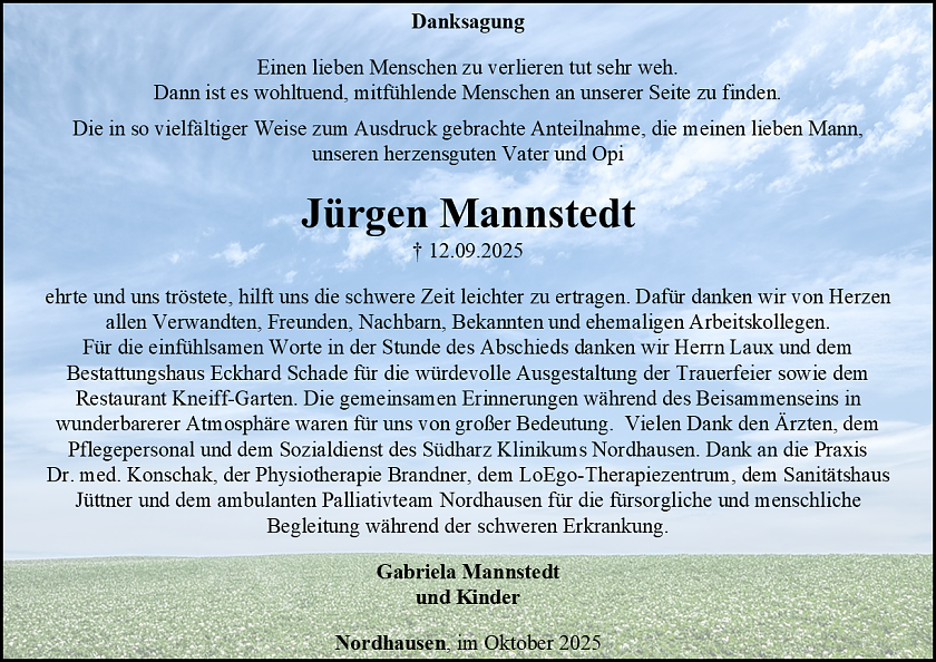 Danksagung (Foto: Schade)