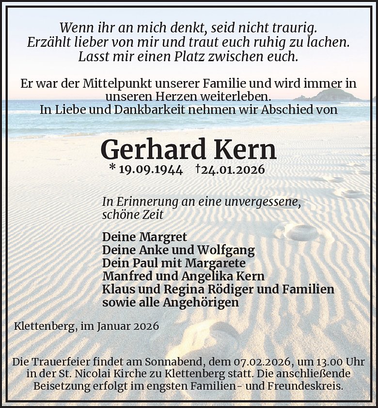 Traueranzeige (Foto: Best. Westerhausen)