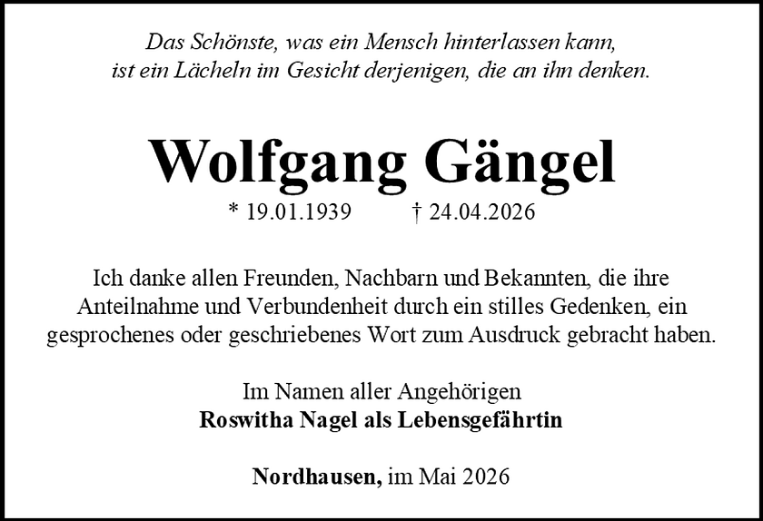 Danksagung (Foto: Schade)