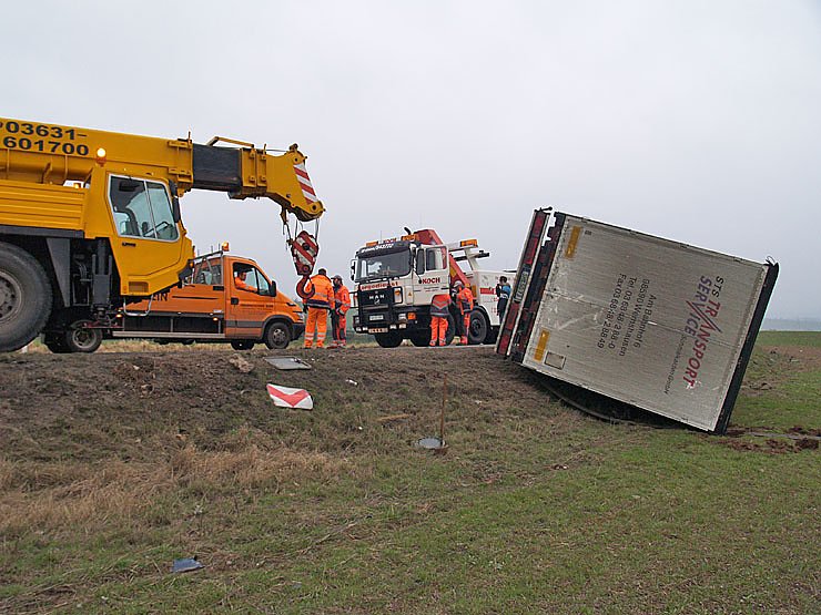 Lkw Unfall auf der B 4