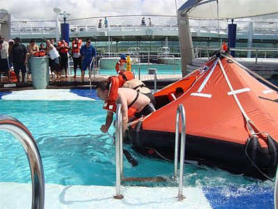 Kreuzfahrtriesen getestet: Rettungs&uuml;bung