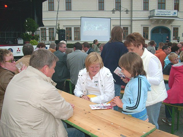 Atheltenpr&auml;sentation Markt Sondershausen