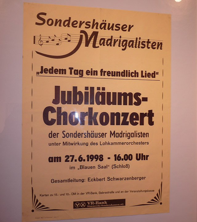 40 Jahre Sondersh&auml;user Madrigalisten