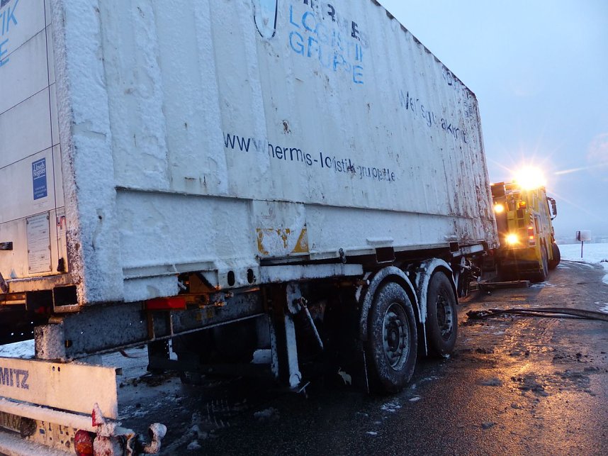 Letzte Arbeiten an der Unfallstelle