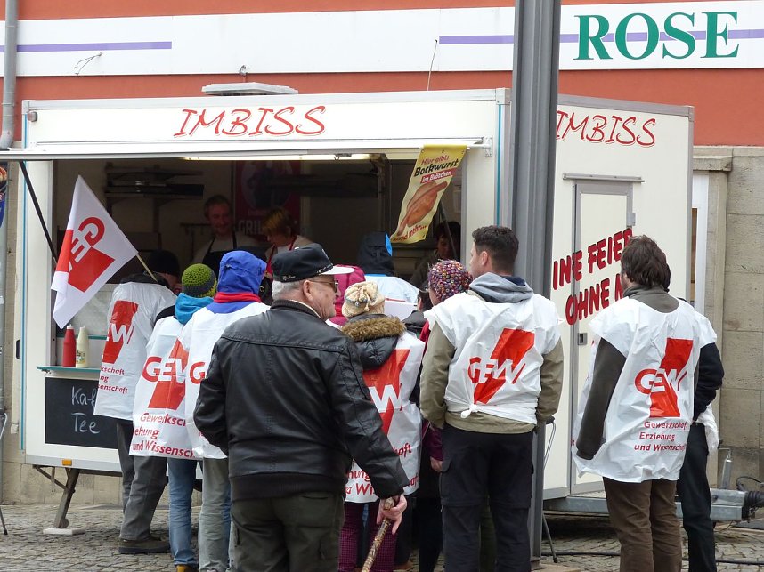 Warnstreik in Nordhausen