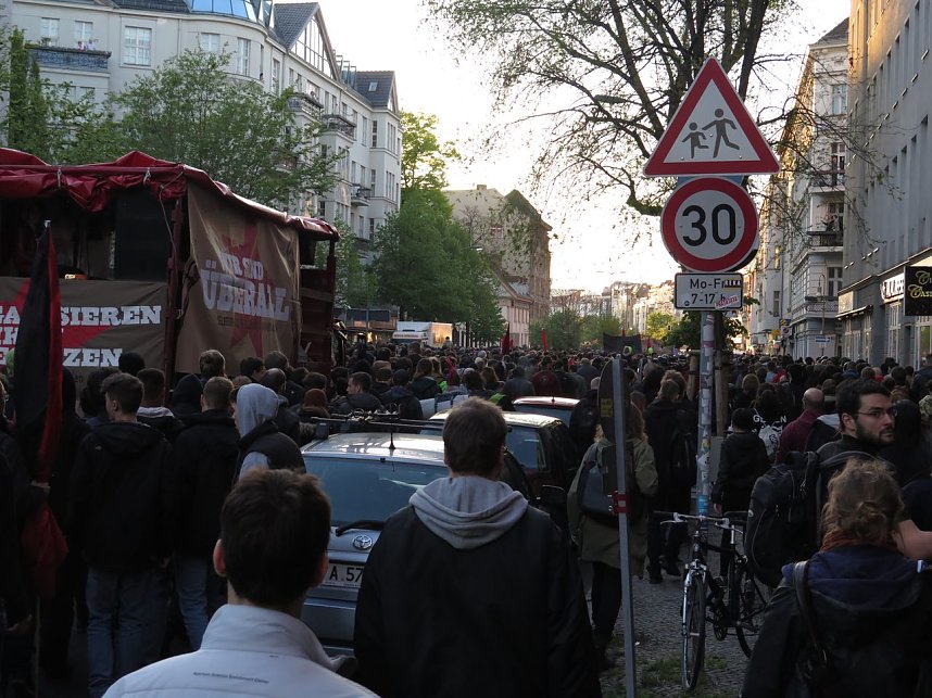 Revolution&auml;re 1. Mai Demo
