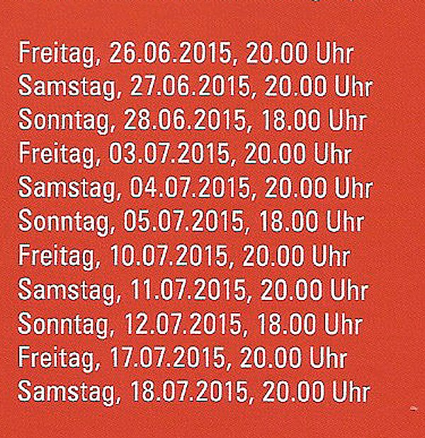 Probenstart bei Schlossfestspielen in Sondershausen