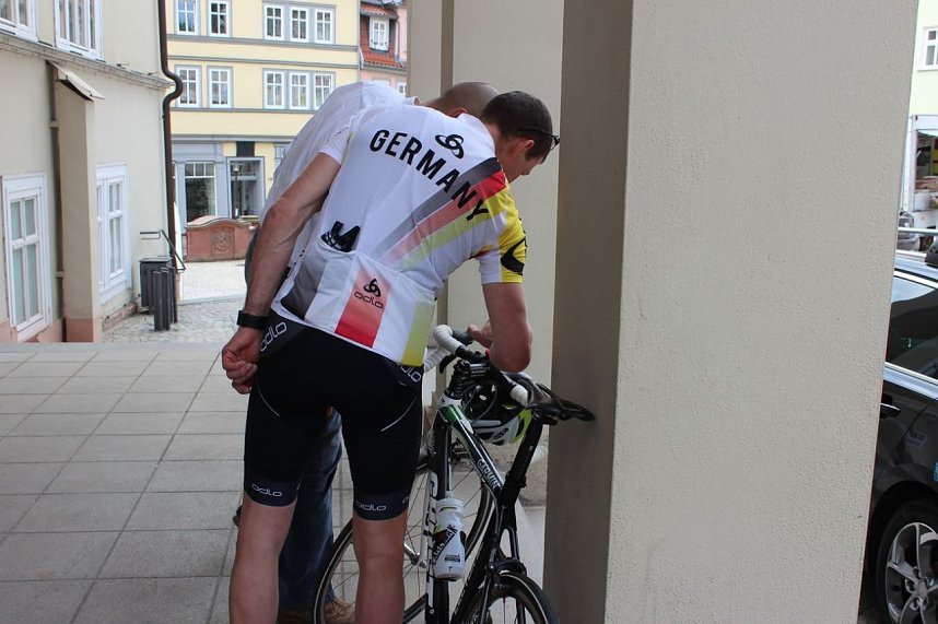 Staffelstab zum Th&uuml;ringentag unterwegs